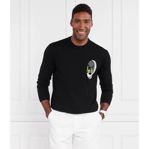 Iceberg Wełniany sweter | Regular Fit ze sklepu Gomez Fashion Store w kategorii Swetry męskie - zdjęcie 184328577