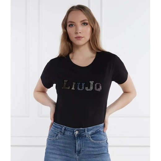 Liu Jo Sport T-shirt | Regular Fit ze sklepu Gomez Fashion Store w kategorii Bluzki damskie - zdjęcie 184328746