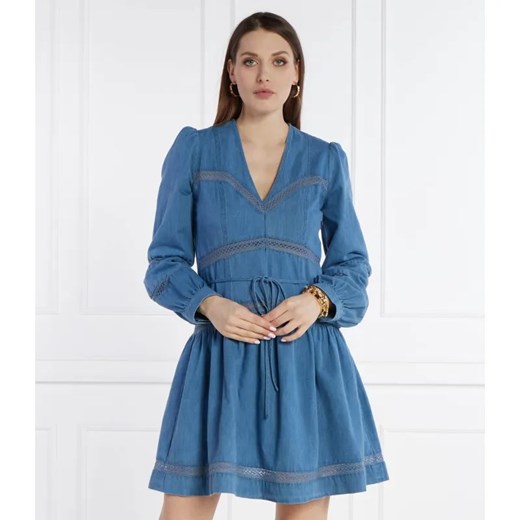 TWINSET Jeansowa sukienka z paskiem ze sklepu Gomez Fashion Store w kategorii Sukienki - zdjęcie 184328786