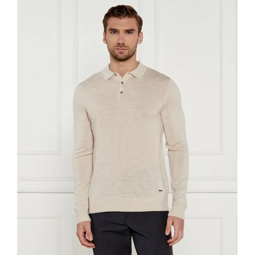 Joop! Wełniane polo JK-08Dondo | Regular Fit ze sklepu Gomez Fashion Store w kategorii T-shirty męskie - zdjęcie 184328799