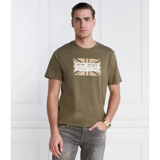 Pepe Jeans London T-shirt credick | Regular Fit ze sklepu Gomez Fashion Store w kategorii T-shirty męskie - zdjęcie 184328806