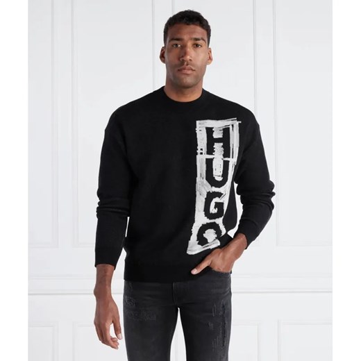 HUGO Sweter Sohugoh | Regular Fit | z dodatkiem wełny ze sklepu Gomez Fashion Store w kategorii Swetry męskie - zdjęcie 184328825