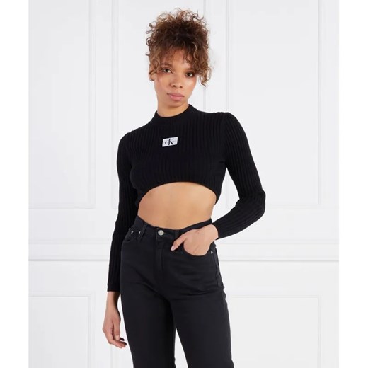 Calvin Klein Jeans Sweter | Cropped Fit ze sklepu Gomez Fashion Store w kategorii Swetry damskie - zdjęcie 184328996