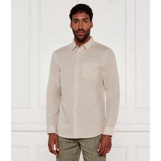 Calvin Klein Lniana koszula | Regular Fit ze sklepu Gomez Fashion Store w kategorii Koszule męskie - zdjęcie 184328997