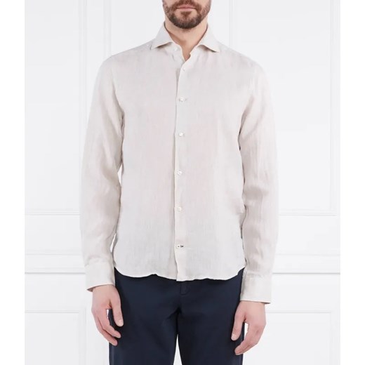 Oscar Jacobson Lniana koszula | Regular Fit Oscar Jacobson S wyprzedaż Gomez Fashion Store