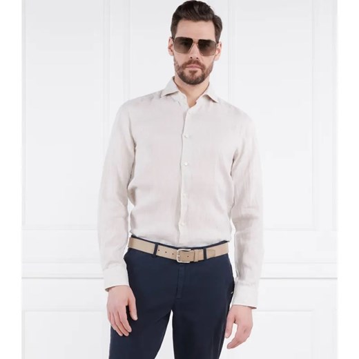 Oscar Jacobson Lniana koszula | Regular Fit ze sklepu Gomez Fashion Store w kategorii Koszule męskie - zdjęcie 184329196