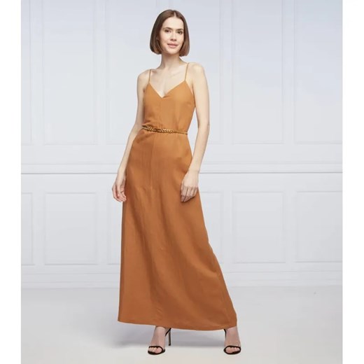 Patrizia Pepe Lniana sukienka ze sklepu Gomez Fashion Store w kategorii Sukienki - zdjęcie 184329225
