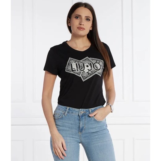 Liu Jo T-shirt | Regular Fit ze sklepu Gomez Fashion Store w kategorii Bluzki damskie - zdjęcie 184329229