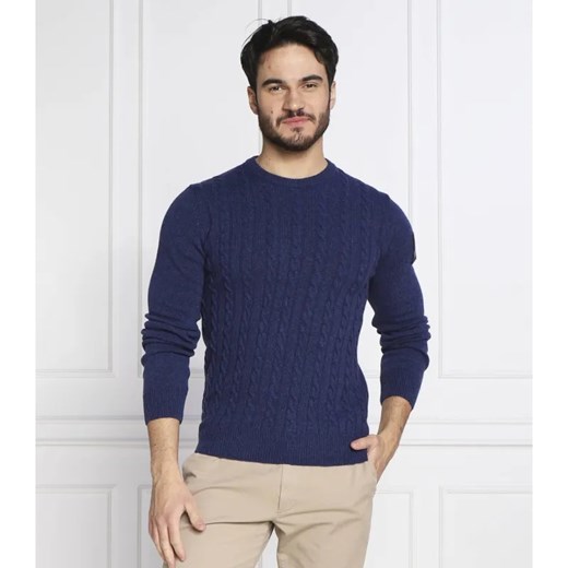 Aeronautica Militare Wełniany sweter | Slim Fit ze sklepu Gomez Fashion Store w kategorii Swetry męskie - zdjęcie 184329389