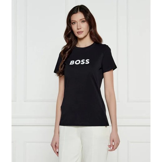 BOSS ORANGE T-shirt | Regular Fit ze sklepu Gomez Fashion Store w kategorii Bluzki damskie - zdjęcie 184329518