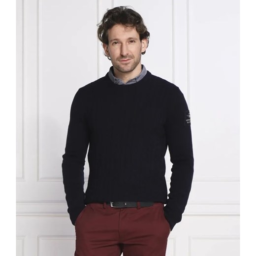 Aeronautica Militare Wełniany sweter | Slim Fit ze sklepu Gomez Fashion Store w kategorii Swetry męskie - zdjęcie 184329538