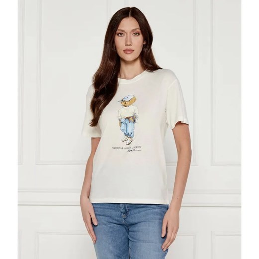 POLO RALPH LAUREN T-shirt | Regular Fit ze sklepu Gomez Fashion Store w kategorii Bluzki damskie - zdjęcie 184329558