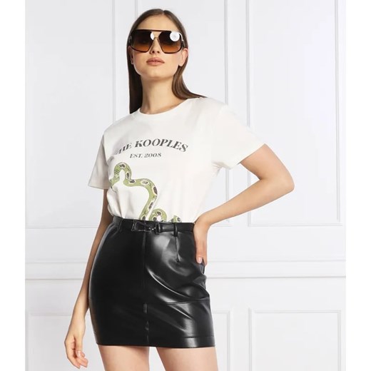 The Kooples T-shirt | Regular Fit ze sklepu Gomez Fashion Store w kategorii Bluzki damskie - zdjęcie 184329595