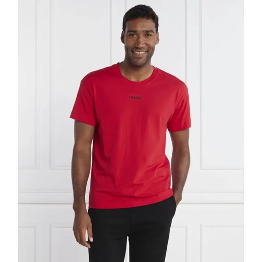 Hugo Bodywear T-shirt Linked 10241810 02 | Slim Fit ze sklepu Gomez Fashion Store w kategorii T-shirty męskie - zdjęcie 184329635