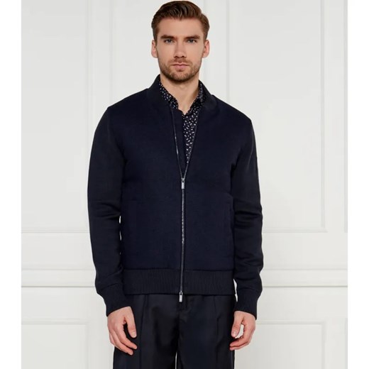 BOSS BLACK Wełniana kurtka bomber P-Eflano | Regular Fit ze sklepu Gomez Fashion Store w kategorii Kurtki męskie - zdjęcie 184329756