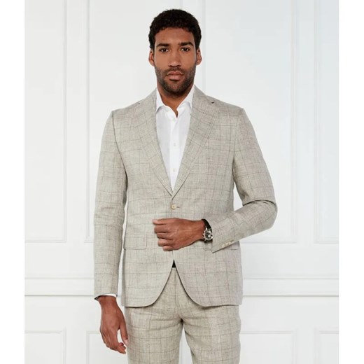 Sand Copenhagen Lniana marynarka Star Napoli 1/2 | Modern fit ze sklepu Gomez Fashion Store w kategorii Marynarki męskie - zdjęcie 184329796