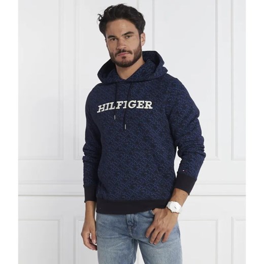 Tommy Hilfiger Bluza AOP MONOGRAM HOODY | Regular Fit ze sklepu Gomez Fashion Store w kategorii Bluzy męskie - zdjęcie 184329818