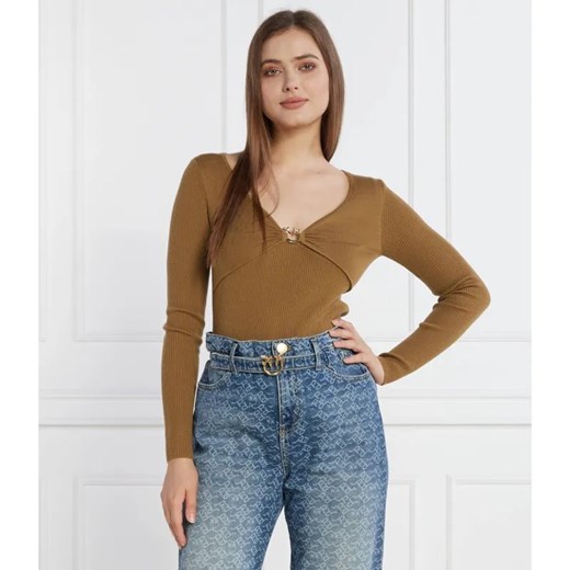 Pinko Wełniany sweter | Regular Fit ze sklepu Gomez Fashion Store w kategorii Swetry damskie - zdjęcie 184329928