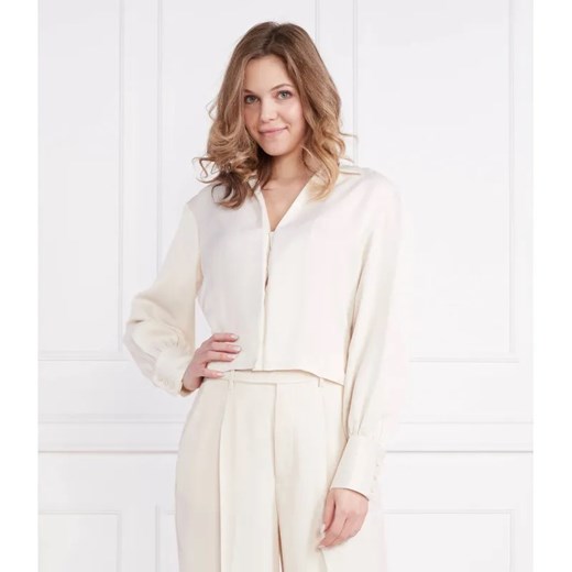 DKNY Satynowa koszula | Regular Fit ze sklepu Gomez Fashion Store w kategorii Koszule damskie - zdjęcie 184329936