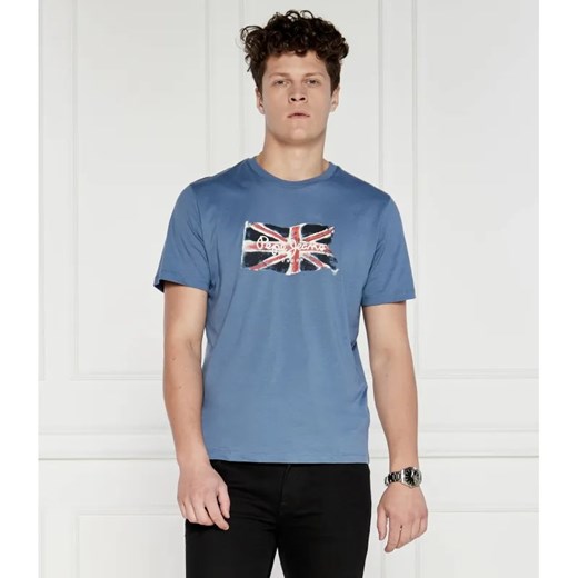 Pepe Jeans London T-shirt CLAG | Regular Fit ze sklepu Gomez Fashion Store w kategorii T-shirty męskie - zdjęcie 184330085
