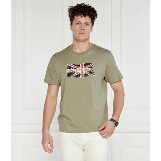 Pepe Jeans London T-shirt | Regular Fit ze sklepu Gomez Fashion Store w kategorii T-shirty męskie - zdjęcie 184330229