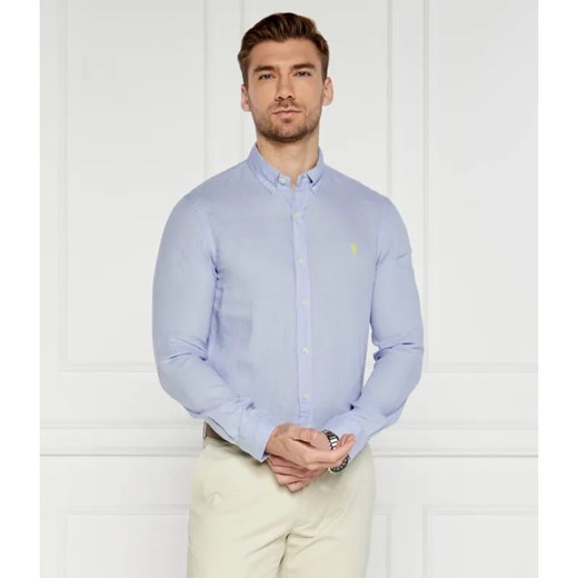 POLO RALPH LAUREN Lniana koszula | Slim Fit ze sklepu Gomez Fashion Store w kategorii Koszule męskie - zdjęcie 184330257