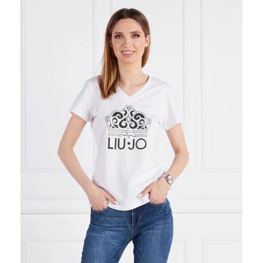 Liu Jo T-shirt | Regular Fit ze sklepu Gomez Fashion Store w kategorii Bluzki damskie - zdjęcie 184330769