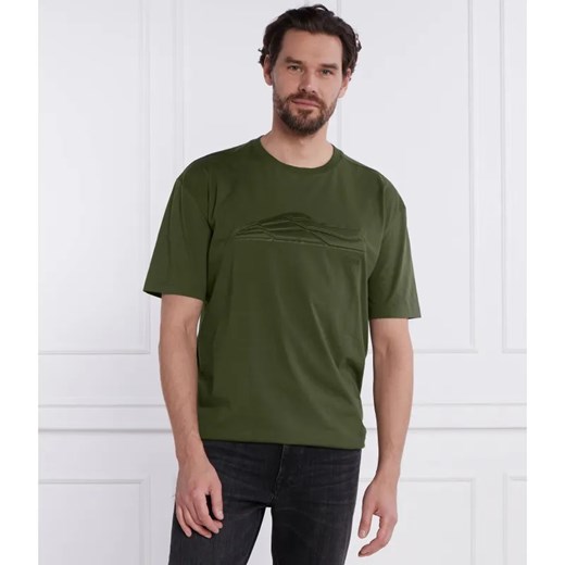 BOSS GREEN T-shirt Tee Titanium | Regular Fit ze sklepu Gomez Fashion Store w kategorii T-shirty męskie - zdjęcie 184330778