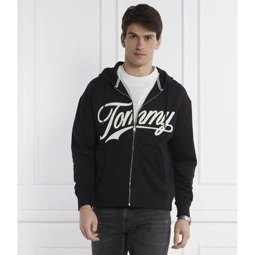 Tommy Jeans Bluza LETTERMAN ZIPTRU EXT | Relaxed fit ze sklepu Gomez Fashion Store w kategorii Bluzy męskie - zdjęcie 184330799