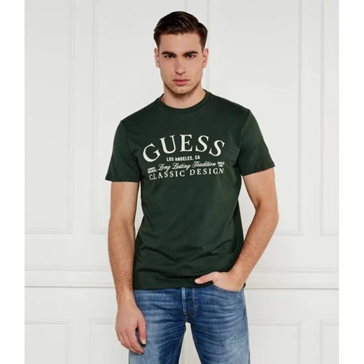 GUESS T-shirt CLASSIC | Regular Fit ze sklepu Gomez Fashion Store w kategorii T-shirty męskie - zdjęcie 184330849