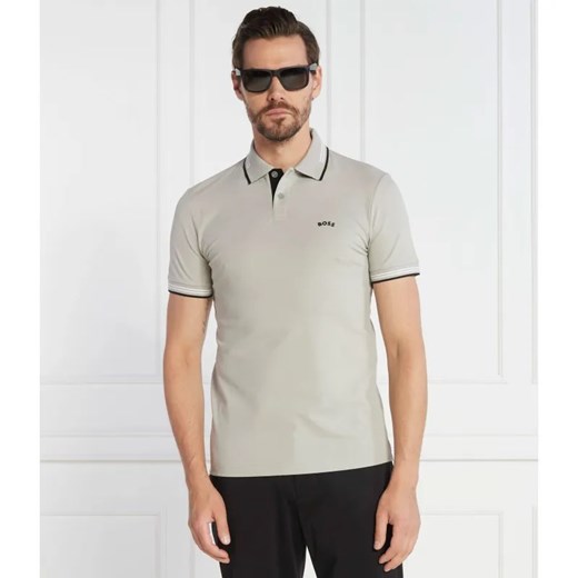 BOSS GREEN Polo Paul Curved | Slim Fit | stretch ze sklepu Gomez Fashion Store w kategorii T-shirty męskie - zdjęcie 184330949