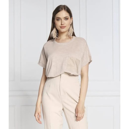 DKNY Bluzka | Oversize fit | z dodatkiem lnu ze sklepu Gomez Fashion Store w kategorii Bluzki damskie - zdjęcie 184331036