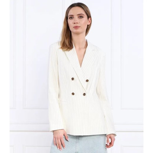 GUESS Lniana marynarka | Regular Fit ze sklepu Gomez Fashion Store w kategorii Marynarki damskie - zdjęcie 184331197