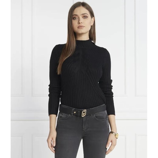 Liu Jo Sweter | Slim Fit | z dodatkiem wełny ze sklepu Gomez Fashion Store w kategorii Swetry damskie - zdjęcie 184331206