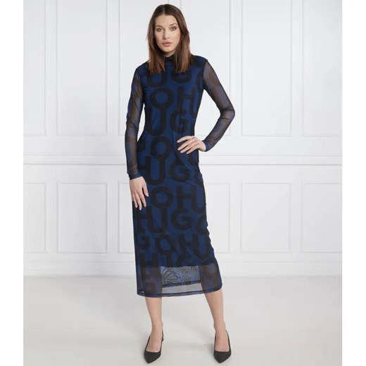 HUGO Sukienka Neshira ze sklepu Gomez Fashion Store w kategorii Sukienki - zdjęcie 184331238