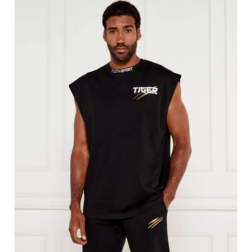 Plein Sport Tank top Tiger Tokyo | Regular Fit ze sklepu Gomez Fashion Store w kategorii T-shirty męskie - zdjęcie 184331327