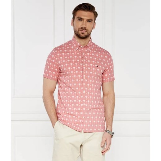 Tommy Hilfiger Koszula MINI PALM | Slim Fit | stretch ze sklepu Gomez Fashion Store w kategorii Koszule męskie - zdjęcie 184331328