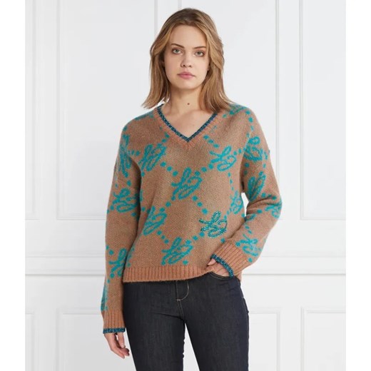 Liu Jo Sweter | Regular Fit | z dodatkiem wełny ze sklepu Gomez Fashion Store w kategorii Swetry damskie - zdjęcie 184331369