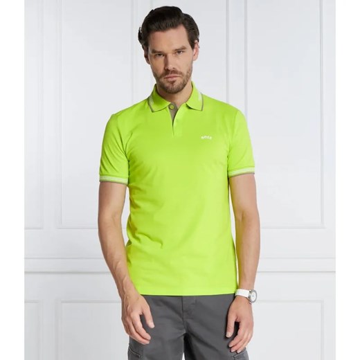 BOSS GREEN Polo Paul Curved | Slim Fit | stretch ze sklepu Gomez Fashion Store w kategorii T-shirty męskie - zdjęcie 184331376