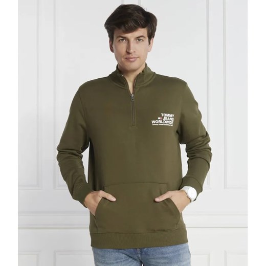 Tommy Jeans Bluza ENTRY GRAPHIC HALF-ZIP | Regular Fit ze sklepu Gomez Fashion Store w kategorii Bluzy męskie - zdjęcie 184331536
