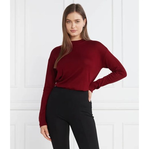 Patrizia Pepe Wełniany sweter | Regular Fit ze sklepu Gomez Fashion Store w kategorii Swetry damskie - zdjęcie 184331616