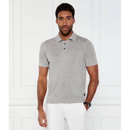 Sand Copenhagen Lniane polo Rico | Regular Fit Sand Copenhagen L promocja Gomez Fashion Store