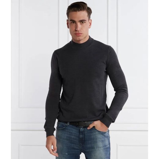 HUGO Wełniany sweter San Matteo | Regular Fit ze sklepu Gomez Fashion Store w kategorii Swetry męskie - zdjęcie 184331787