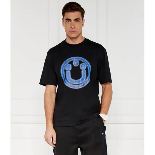 Hugo Blue T-shirt | Regular Fit ze sklepu Gomez Fashion Store w kategorii T-shirty męskie - zdjęcie 184331987