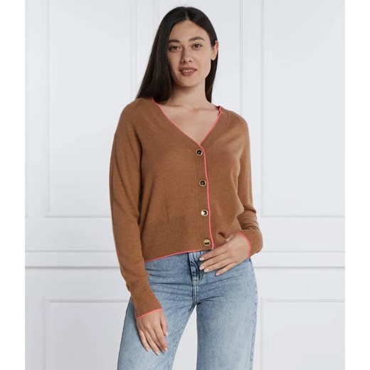 Pinko Wełniany kardigan | Regular Fit | z dodatkiem kaszmiru ze sklepu Gomez Fashion Store w kategorii Swetry damskie - zdjęcie 184332016