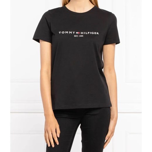 Tommy Hilfiger T-shirt | Regular Fit ze sklepu Gomez Fashion Store w kategorii Bluzki damskie - zdjęcie 184332057