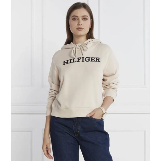 Tommy Hilfiger Bluza REG MONOTYPE EMB HOODIE | Regular Fit ze sklepu Gomez Fashion Store w kategorii Bluzy damskie - zdjęcie 184332065