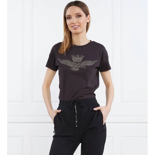 Aeronautica Militare T-shirt | Slim Fit ze sklepu Gomez Fashion Store w kategorii Bluzki damskie - zdjęcie 184332086