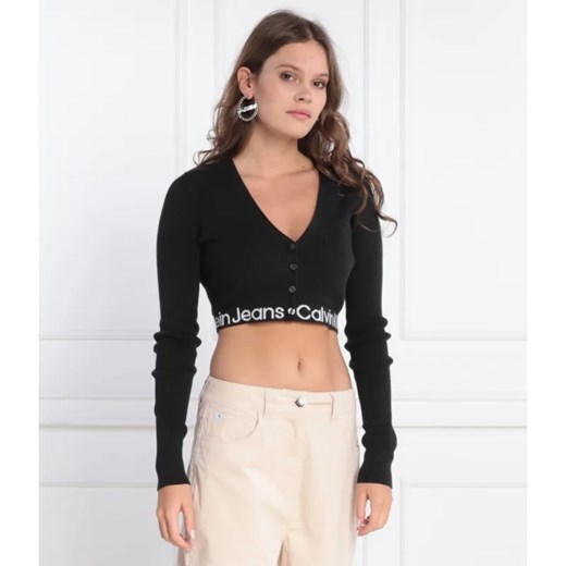 Calvin Klein Jeans Kardigan | Cropped Fit L promocyjna cena Gomez Fashion Store
