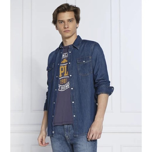 Pepe Jeans London Koszula HAMMOND | Regular Fit | denim ze sklepu Gomez Fashion Store w kategorii Koszule męskie - zdjęcie 184332318